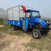 Broyeur de fourrage électrique automatique pour l'agriculture, monté sur tricycle, portable pour la ferme, pour la fabrication d'aliments pour animaux, coupe de paille et d'herbe