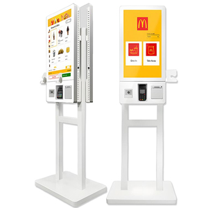 Kiosco <span class=keywords><strong>de</strong></span> Autoservicio Sinmar <span class=keywords><strong>de</strong></span> 32 Pulgadas con Pantalla Dual para Pedidos y Pagos, Terminal Interactivo con Pantalla Táctil para Restaurantes - Product Image 1