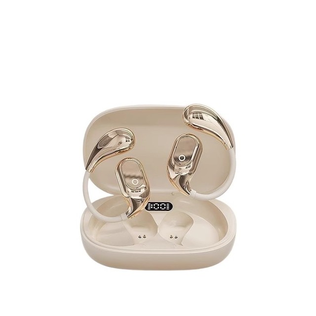 Wireless Earbuds Open Ear Hook  5.4 ENC Noise Cancellation IPX4 Waterproof Long Battery Life Sports Headphones