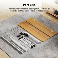 Fabricant vietnamien Bureau debout 120x60cm Réglable en hauteur électriquement en chêne Ergonomique Bureau assis-debout Supporte jusqu'à 70 kg/154 lb