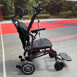 Silla de Ruedas Deportiva Eléctrica Personalizada con Batería de Litio para Adultos, 500W, Aleación de Aluminio, <span class=keywords><strong>Cuatro</strong></span> Ruedas, Andador para Adultos con Neumáticos de Panal - Product Image 3