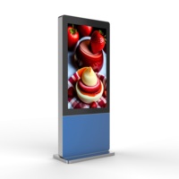 Écran tactile LCD publicitaire extérieur étanche IP65 de 65 pouces à haute luminosité 3500 nits, très demandé pour les centres commerciaux
