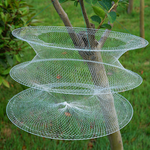 Piège à crevettes blanc pliable de 32 cm de diamètre pour la pêche en eau douce, piège à carpes crucianes - Product Image 3