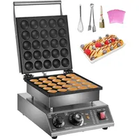 Machine Professionnelle à Dorayaki 50 Pièces, Crêpière Antiadhésive 1700W, Machine à Gaufres Néerlandaises Mini