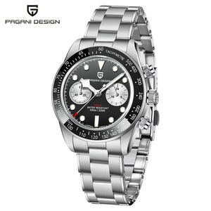 Relojes PAGANI DESIGN 1718 para hombre, cronógrafo, acero inoxidable, vintage, de lujo, de cuarzo. - Product Image 6