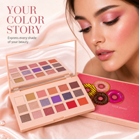 Palette de fards à paupières mats et scintillants 18 couleurs, longue tenue, marque privée pour le maquillage quotidien, produit de beauté personnalisé de haute qualité