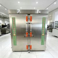 Armoire à vapeur pour vêtements sur roulettes, four à vapeur électrique mobile 48KW en acier inoxydable, élimination des plis pour diverses tenues