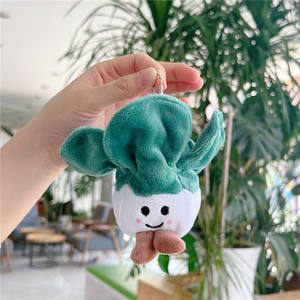 Llaveros de Peluche con Forma de Vegetales de Bambú y Cebolla de <span class=keywords><strong>BROS</strong></span>, Muñecos de Peluche Suaves para Decoración de Mochilas, Novedad - Product Image 5