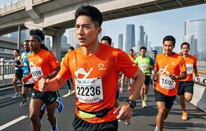 Camiseta de sublimación de ajuste seco de poliéster 100% para deportes de maratón personalizada directamente de fábrica - Product Image 6