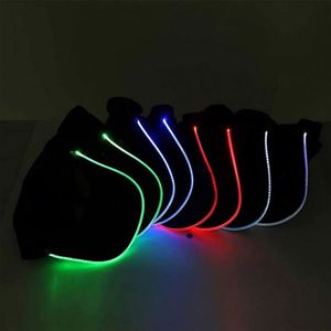 LED Baseball Caps Cotton Black Shining LED <b>Light</b> Ball Caps Glow in Dark Adjustable Snapback Hats Luminous Party Hats - Product Image 3