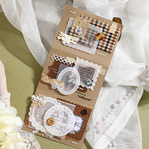 20 adesivi Per confezione serie di pizzo sotto le <span class=keywords><strong>nuvole</strong></span> Base adesiva a inchiostro bianco Per Collage fai da te - Product Image 4