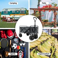 Chariot de service pliable, chariot utilitaire pliable, Portable, pour le jardin, la plage, le Camping, les courses, tendance