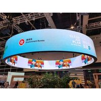 Interior P4 curva Flexible Smd Led Video pared globo esfera Led pantalla pantallas círculos Circular Pantalla Led Curvada
