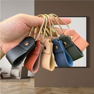 PU Leather Strap Key <b>Ring</b> with Detachable Metal Multi-function Car Keychain Pendant - Product Image 1