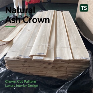 TS Natural Ash <b>Wood</b> <b>Veneer</b> Premium Light Tone <b>Sheet</b> For Wall Panel Use - Product Image 2