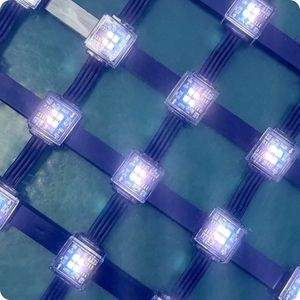 จอแสดงผล LED แบบตาข่ายกลางแจ้ง Ultra Bright <span class=keywords><strong>9000CD</strong></span> กันน้ำ มองเห็นได้ชัดเจน สำหรับป้ายโฆษณาและงานอีเวนต์ในสนามกีฬา - Product Image 6