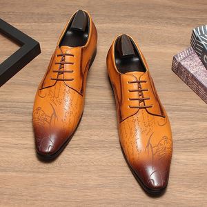 Zapatos de Hombre de Estilo Casual de Negocios, de Cuero Genuino, Impermeables, con Estampado Láser, Estilo Derby, Modernos, Antideslizantes y Transpirables - Product Image 2