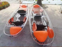 Kayak transparent à double siège Kayak en cristal à fond clair