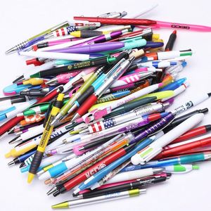 Custom Logo Company Brand Shaped Body for Promotional Use <b>Cheap</b> Stationery Wholesale Printed Plastic Ballpoint <b>Pen</b> - Product Image 2