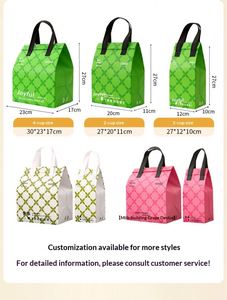 Sac isotherme non-tissé pour emporter, réutilisable, pour café, lait, thé, dîner, fruits de mer frais, et aliments chauds ou froids - Product Image 3