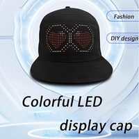 Gorra Personalizada con Pantalla de Píxeles LED Gorro con Display LED Gorra LED Rodante con Mensaje Desplazable Programable