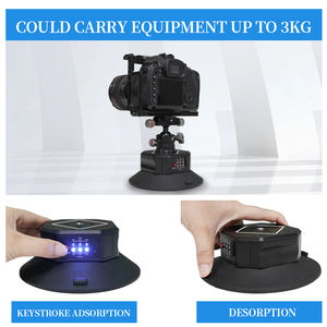 Vente chaude 6 pouces automatique vide voiture ventouse 360 degrés <span class=keywords><strong>panoramique</strong></span> rotule support pour DSLR <span class=keywords><strong>Photo</strong></span> Studio accessoires - Product Image 3