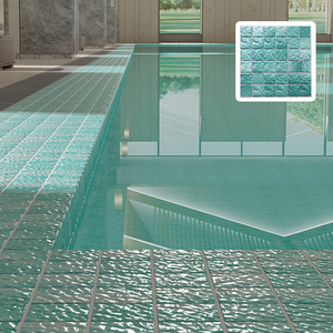 Piastrelle a Mosaico in Ceramica Antiscivolo Shanmei per Piscine - Finitura Lucida, Spessore 5.5mm/6mm, per Uso Esterno - Product Image 1
