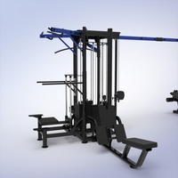 Machine de musculation multifonctionnelle à 8 stations réglables, conçue avec précision pour la salle de sport