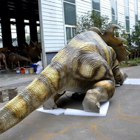Statue de dinosaure animatronique grandeur nature Zigong, structure métallique, étanche, résistante aux intempéries, utilisation intérieure/extérieure pour centre commercial