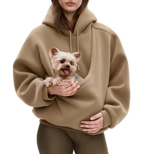 OEM/ODM Vente en gros de sweat-shirt pour couple, chat et chien, avec broderie 3D, design de dessin animé, mode d'hiver, chaud, respirant, coupe-vent - Product Image 3