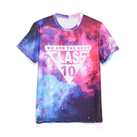 T-shirt personnalisé sublimé impression par sublimation polyester t-shirts à séchage rapide conception d'impression personnalisée en gros