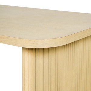 Mesa Consola de Madera Rectangular, Independiente, con Estante Sólido y Diseño sin Respaldo - Product Image 6