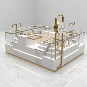Vitrine à bijoux personnalisée, écologique, étanche et durable, avec éclairage LED, conception clé en main pour les magasins de bijoux B2B, installation incluse - Product Image 2