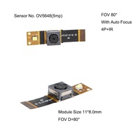 Module de caméra micro MIPI à focale fixe de qualité supérieure Haozhou MK1412 OV8858 8MP 30FPS HDR pour caméra arrière de téléphone portable, code QR