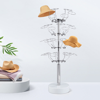 Étagère de présentation rotative autoportante |   Support multifonctionnel pour chapeaux et perruques |   Idéal pour les magasins de vêtements, les centres commerciaux et les expositions
