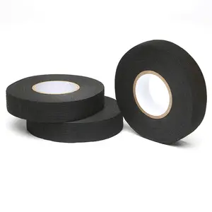 Pvc Film Auto Car Engine Wiring Wrapping Auto Black Orange Polyester Fabric Wire Harness Adhesive Tape