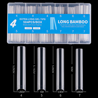 Extensions d'ongles en cristal extra longues à couverture complète 204 504 pièces, deux spécifications disponibles, pour usage en salon, faible commande minimum