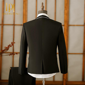 ชุดสูทธุรกิจสำหรับ<span class=keywords><strong>ผ</strong></span>ู้ชายชุดสำหรับงานแต่งงานเจ้าบ่าวชุดออ<span class=keywords><strong>ก</strong></span>งานปาร์ตี้มีซิป - Product Image 3