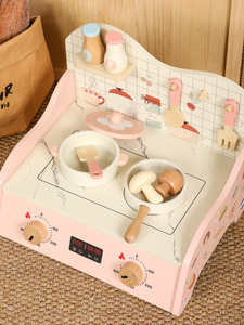 Bằng Gỗ Mini Xách Tay Nhà Bếp Đồ Chơi Tăng Cường Trẻ Em Của Vấn đề Kỹ Năng Giải Quyết Và Tốt Động Cơ Khả Năng Trong Giả Vờ Chơi - Product Image 2