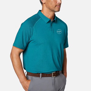 Camisa de Golf Elegante de Manga Regular para Hombre, Alta Calidad, 100% Algodón, Casual, Talla Grande, Tejido, Cuello Alto - Product Image 3