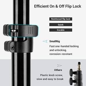 Trípode de Aluminio <span class=keywords><strong>SMALLRIG</strong></span> de 110 Pulgadas para Fotografía y Video, con Tornillo de 1/4 de Pulgada para Softbox, Reflector de Luz de Estudio, Anillo Amortiguado por Aire, Carga Máxima - Product Image 6