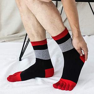 Personnalisé Hommes Coton Chaussettes Cinq Doigts Chaussettes Antidérapant De Mode <span class=keywords><strong>Mini</strong></span> Équipage Sport Cheville Chaussettes - Product Image 2