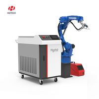 HGTECH Cnc Tôle industrielle automatique et tuyau Robot à 6 axes Machine de soudage laser 2000w 3d Robot de soudage laser à fibre