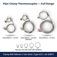 Pince de fixation HUADONG pour thermocouple, réglable, pour montage en surface sur tube extérieur