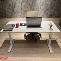 Table élévatrice ergonomique à double moteur, surface en contreplaqué de bouleau, montage facile, disponible en différentes tailles et hauteurs, structure métallique durable