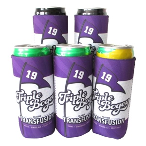 Real Neoprene Skinny Slim Tall Beer Can Cooler with Sublimation Can Coozies - Product Image 3