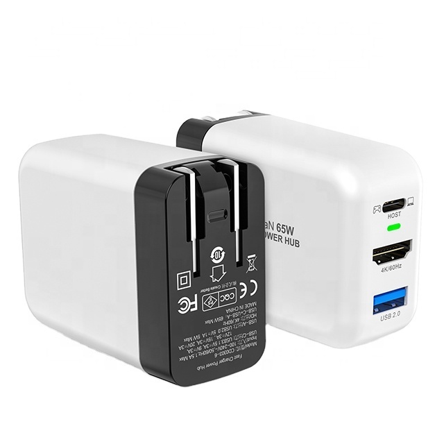65W Portable TV Dock with HDTV Output USB Type C Charger PD3.0 QC3.0 for Nintendo Switch