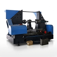 Machine de tournage CNC à double roue robuste pour le façonnage de bords de ventilateurs en acier inoxydable