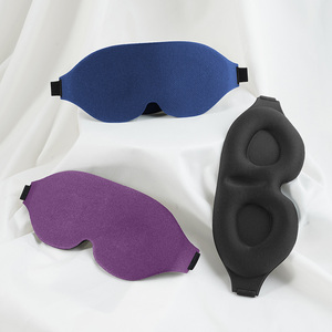 Máscara de Dormir de Luxo 3D Contornada em Espuma de Memória Zero Pressão Máscara para Olhos Amiga das Cílios Leve e Confortável para Viagens - Product Image 3