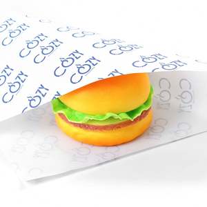 Emballage alimentaire personnalisé avec logo imprimé, résistant à la graisse, de qualité alimentaire, pour hamburgers, sandwichs, bonbons, gâteaux, biscuits, pains, cartons - Product Image 5